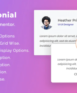 HT Testimonial For Elementor