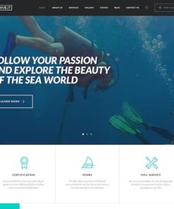 DiveIt -Scuba Diving School, Sea Adventure & Travel WordPress Theme