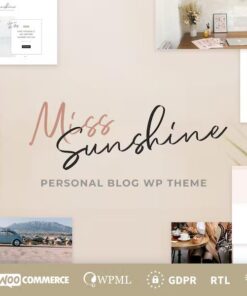 Miss Sunshine – Women Lifestyle Blog WordPress Theme