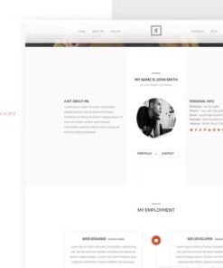 RIVAL One Page Vcard WordPress Theme