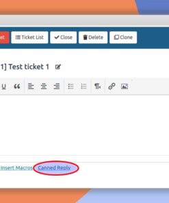 SupportCandy Canned Reply