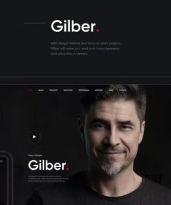 Gilber – Personal CV Resume WordPress Theme